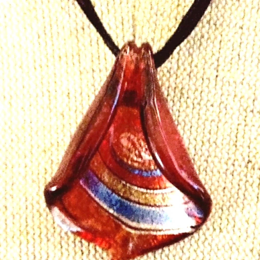 Murano glass pendant necklace